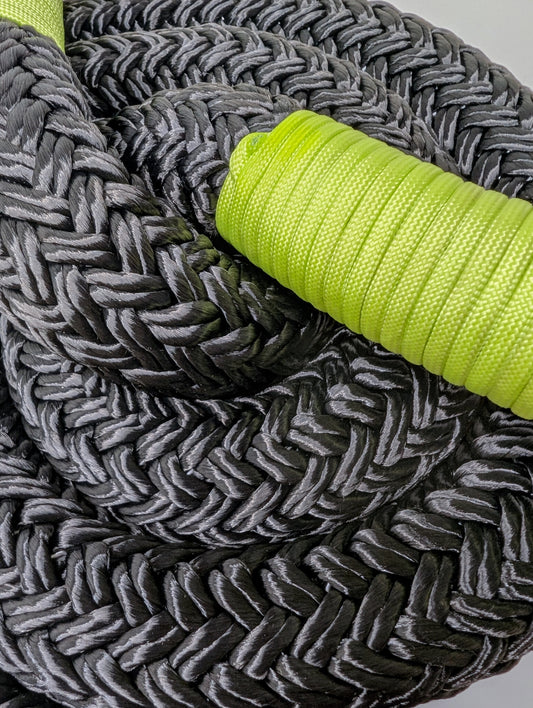 Closeup View of Heavy Rope Flow Rope Made in Canada