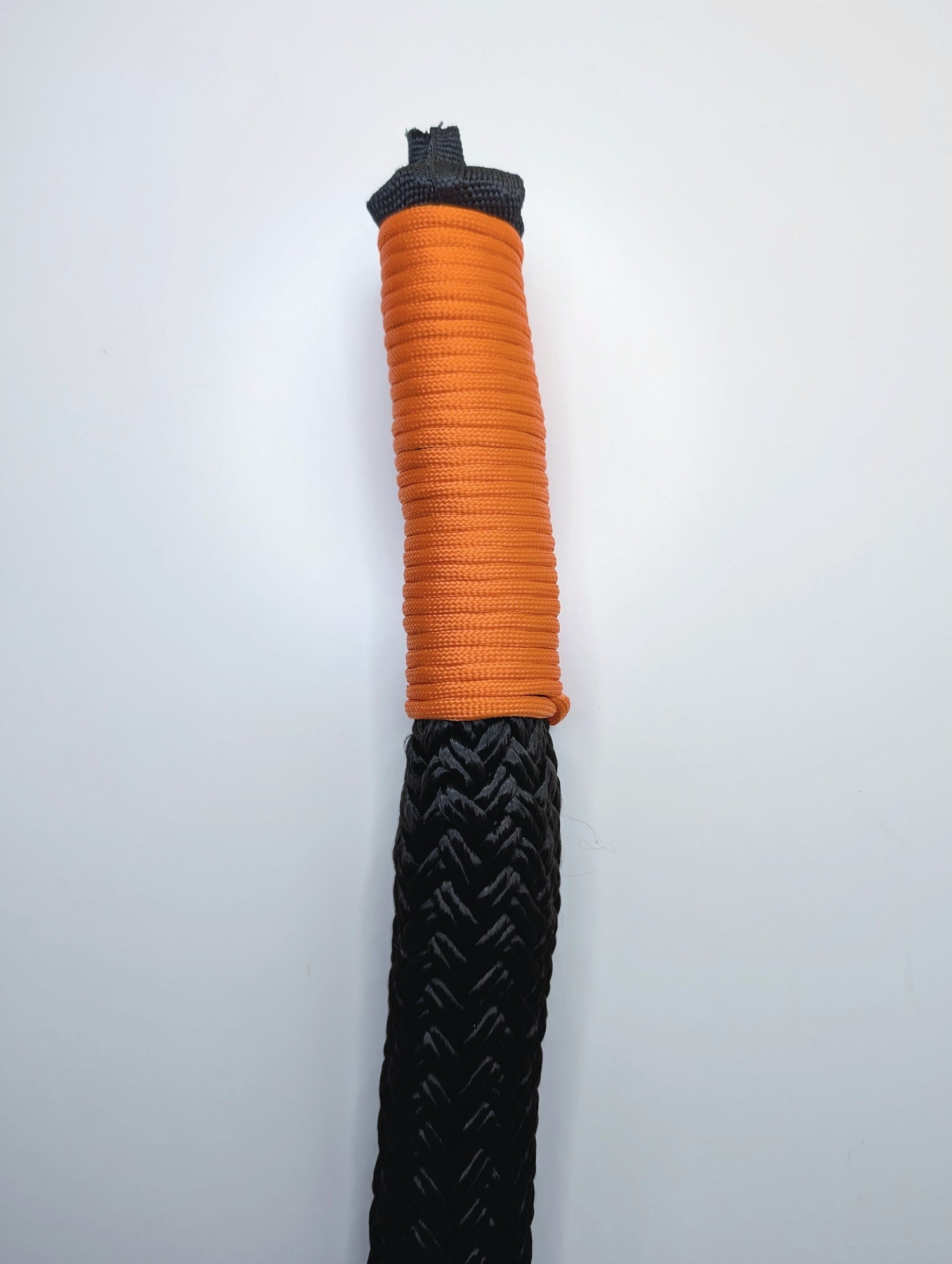 Elderberry Obsidian Black with Orange Whipped Handles