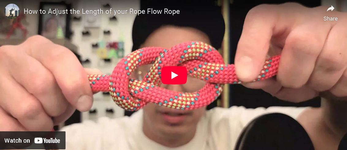 Load video: How to size and adjust the length of your Rope Flow Rope