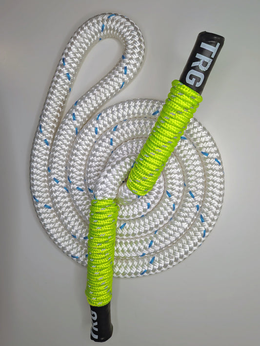 Pulse White Heavy Rope Flow Rope with Slim Handles Made in Canada