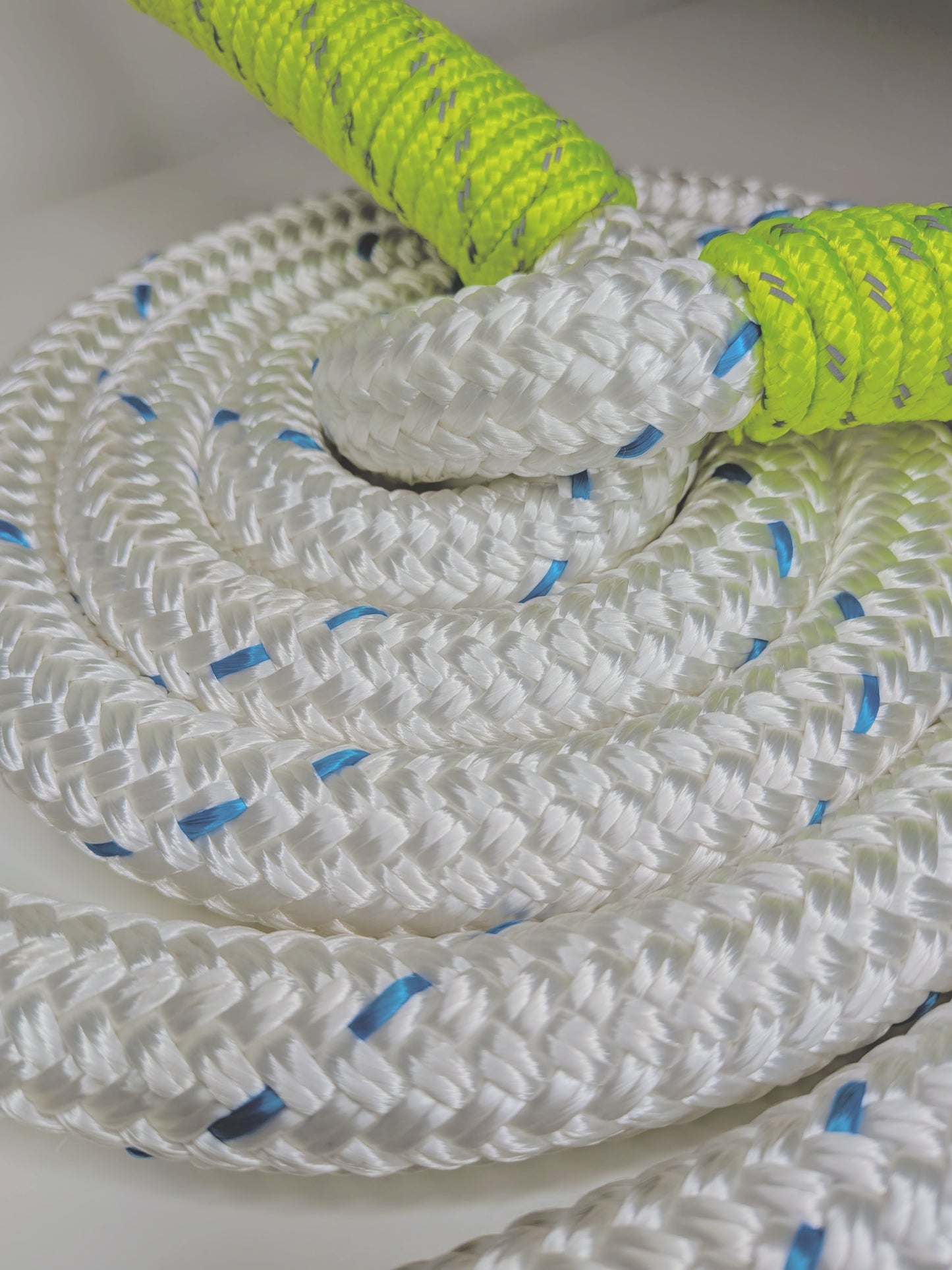 Pulse White Heavy Rope Flow Rope with Slim Handles Made in Canada