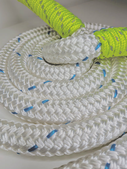 Pulse White Heavy Rope Flow Rope with Slim Handles Made in Canada