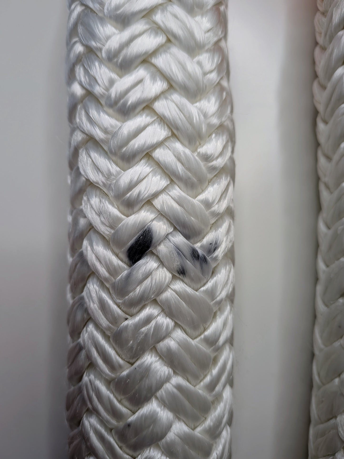 Titan White Heavy Flow Rope with marker stain