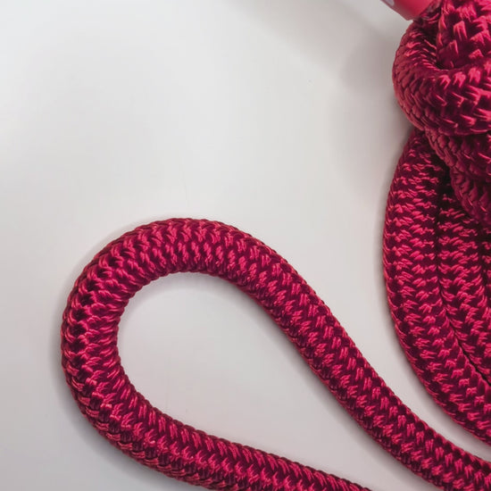 Video of the Velvet Red Rope Flow Rope Made in Canada