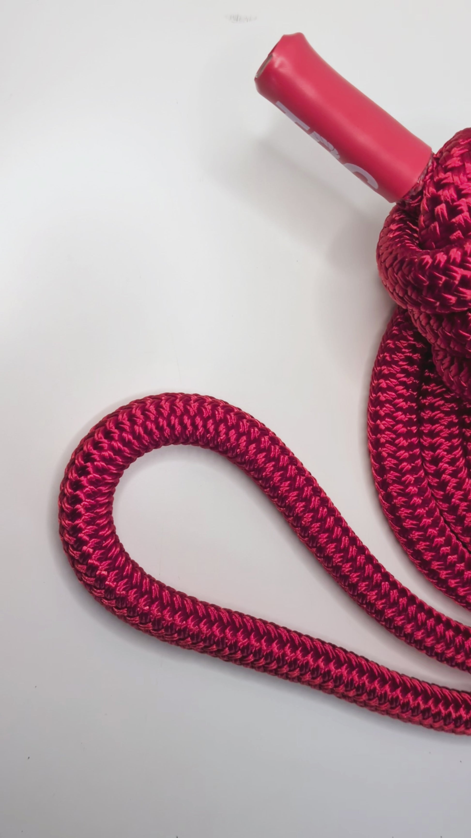 Video of the Velvet Red Rope Flow Rope Made in Canada