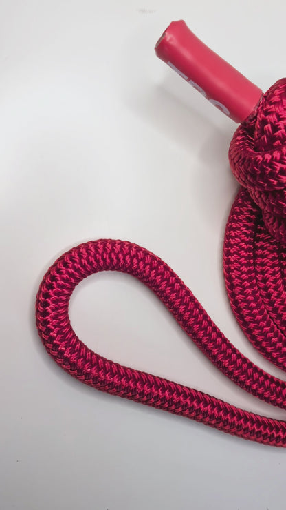 Video of the Velvet Red Rope Flow Rope Made in Canada