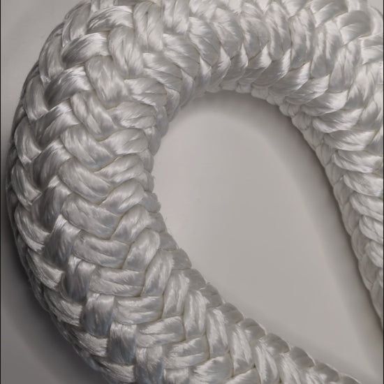 Video of the Elderberry Titan White Heavy Rope Flow Rope Made in Canada