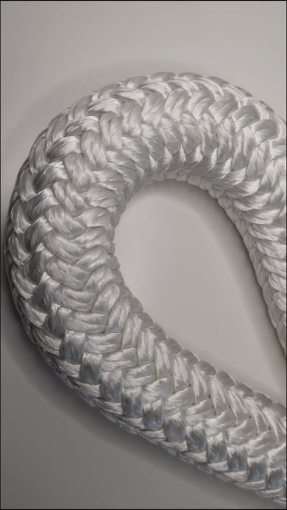Video of the Elderberry Titan White Heavy Rope Flow Rope Made in Canada