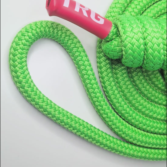 Video of the Velvet Green Rope Flow Rope Made in Canada