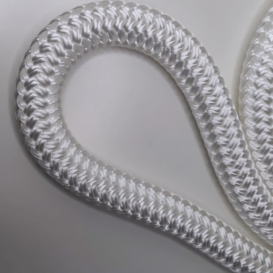 Video of the Elderberry Pulse White Heavy Rope Flow Rope Made in Canada