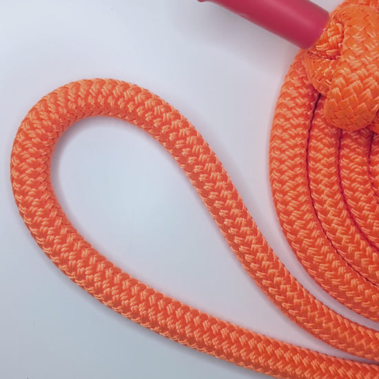 Video of the Velvet Orange Rope Flow Rope Made in Canada