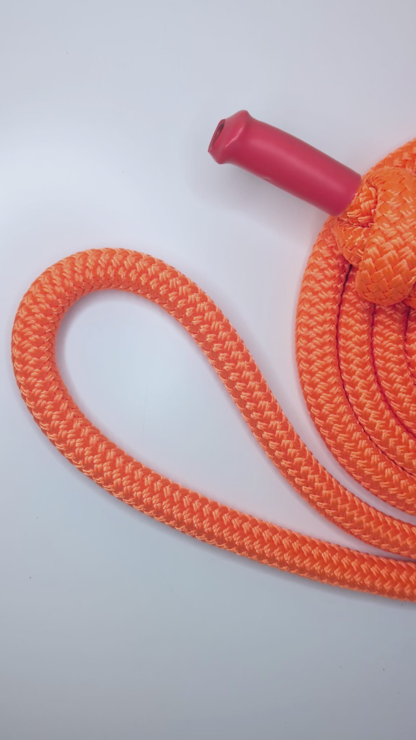 Video of the Velvet Orange Rope Flow Rope Made in Canada