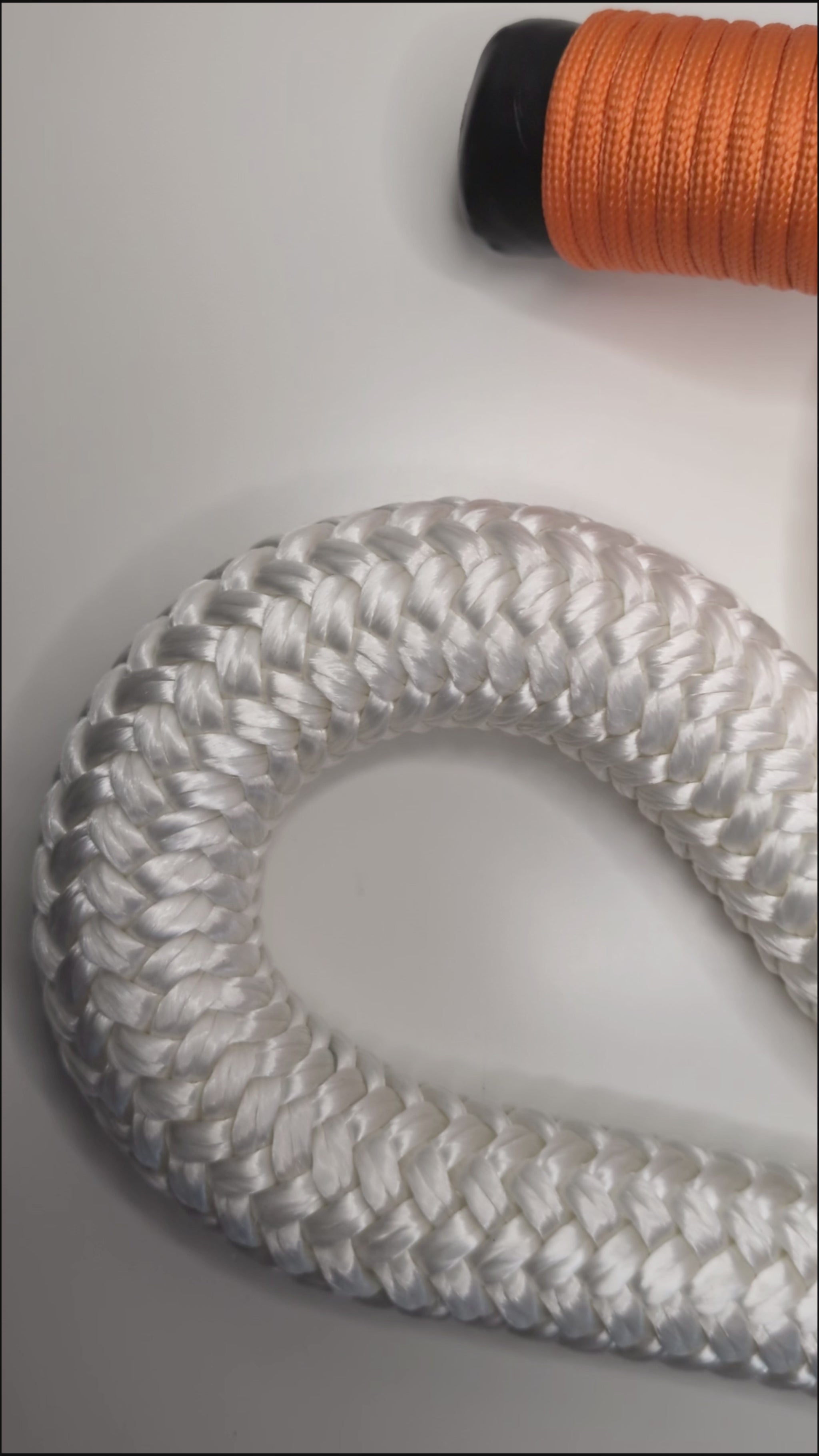 Video of the Elderberry Surge White Heavy Rope Flow Rope Made in Canada