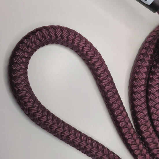 Video of the Elderberry Velvet Maroon Rope Flow Rope Made in Canada