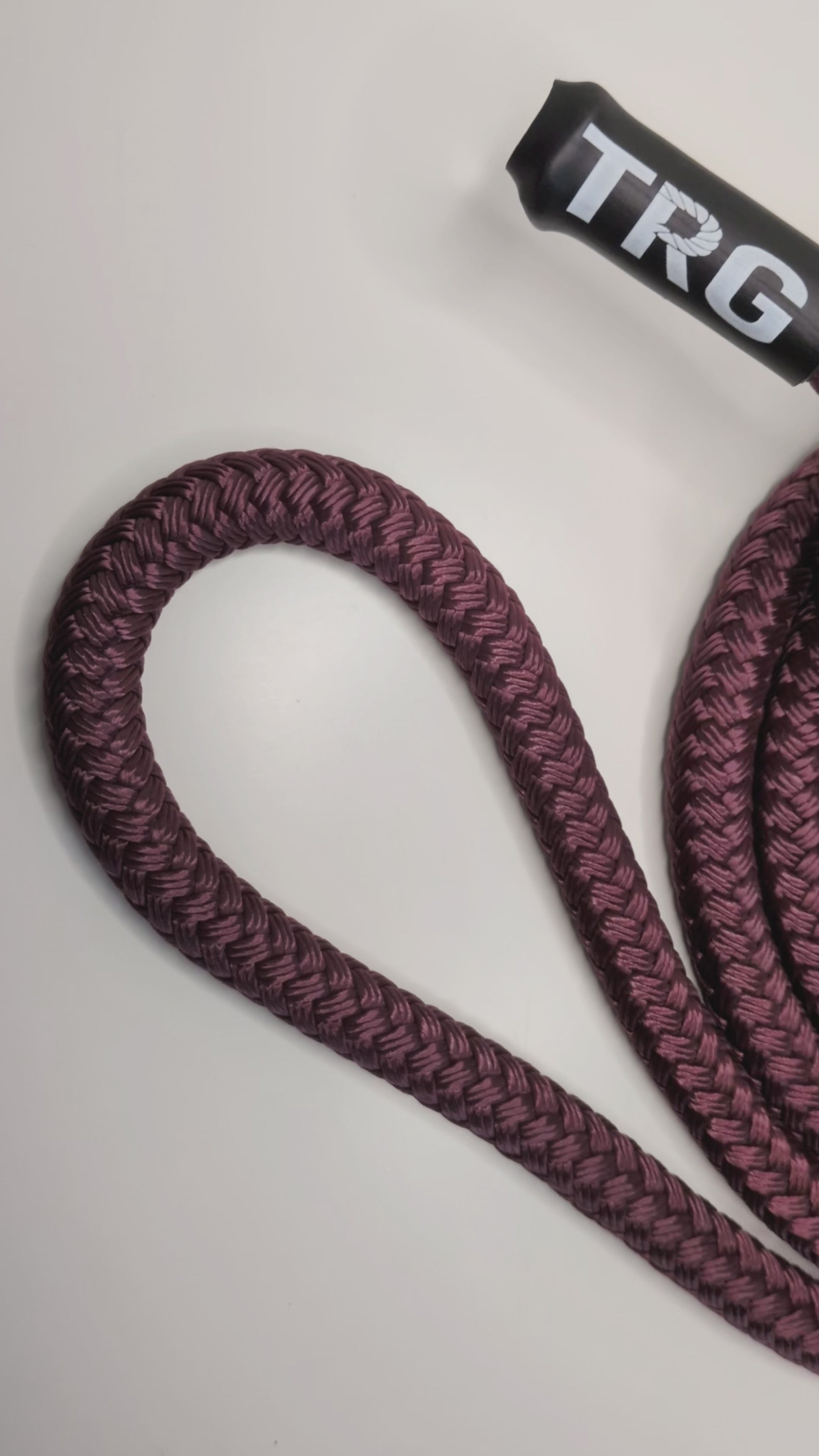 Video of the Elderberry Velvet Maroon Rope Flow Rope Made in Canada