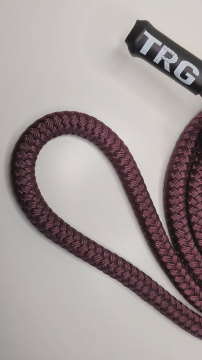 Video of the Elderberry Velvet Maroon Rope Flow Rope Made in Canada