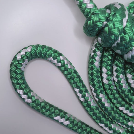 Video of the Mistletoe Berry Green Rope Flow Rope Made in Canada