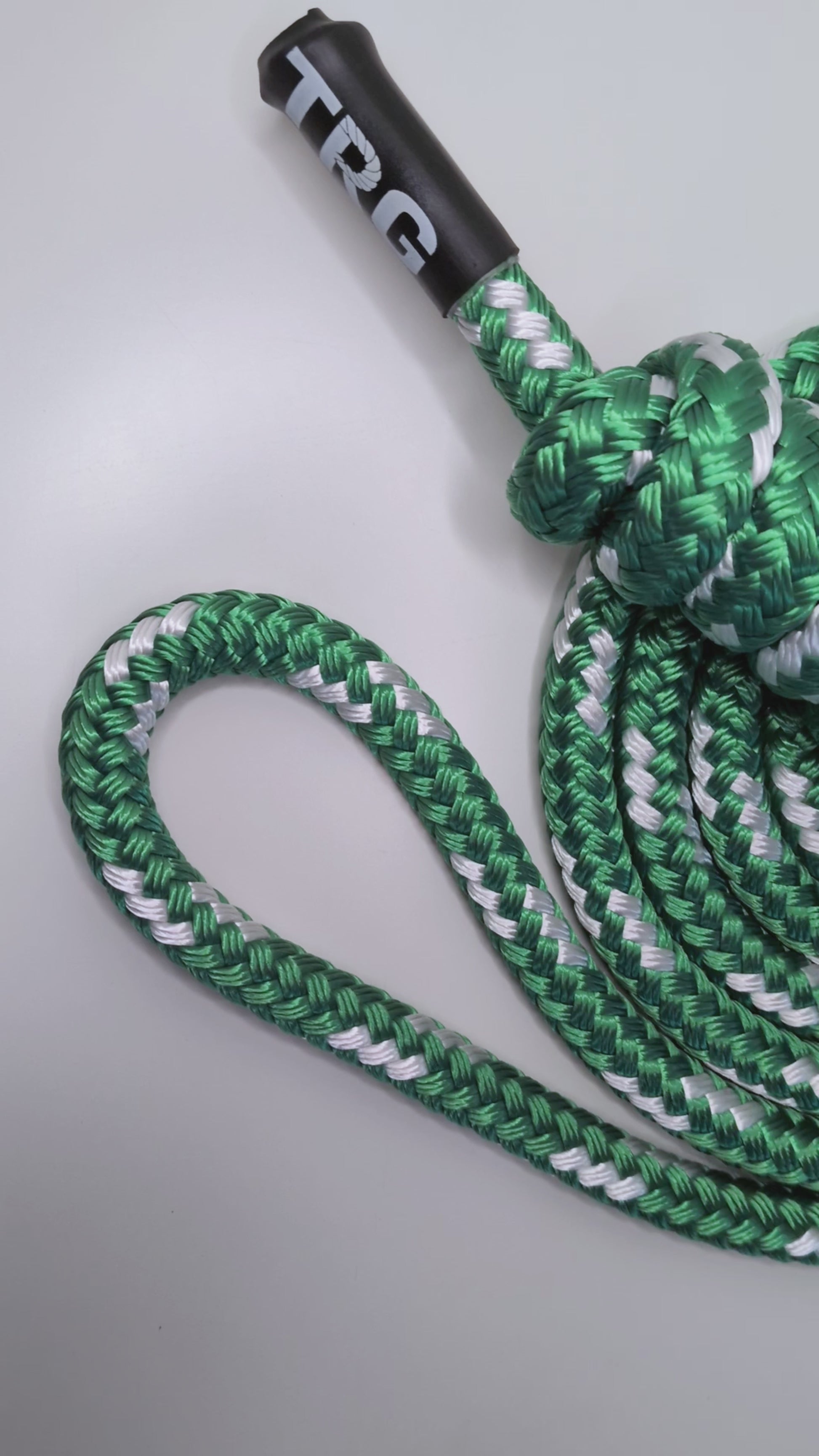 Video of the Mistletoe Berry Green Rope Flow Rope Made in Canada