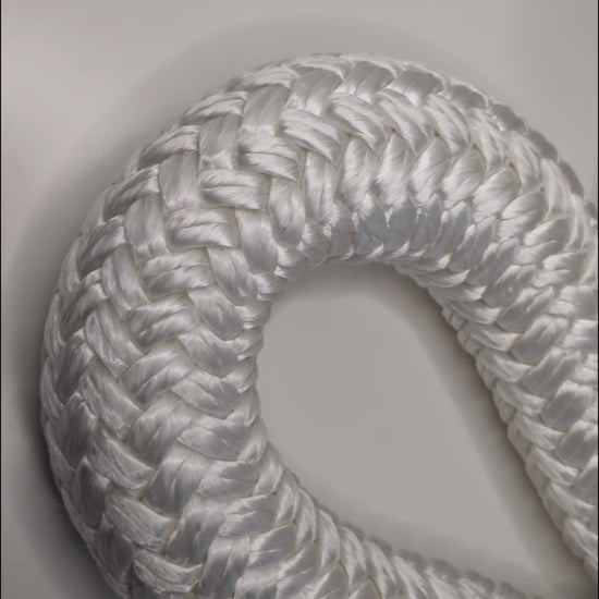 Video of the Elderberry Titan White Heavy Rope Flow Rope w/ Orange Handles Made in Canada