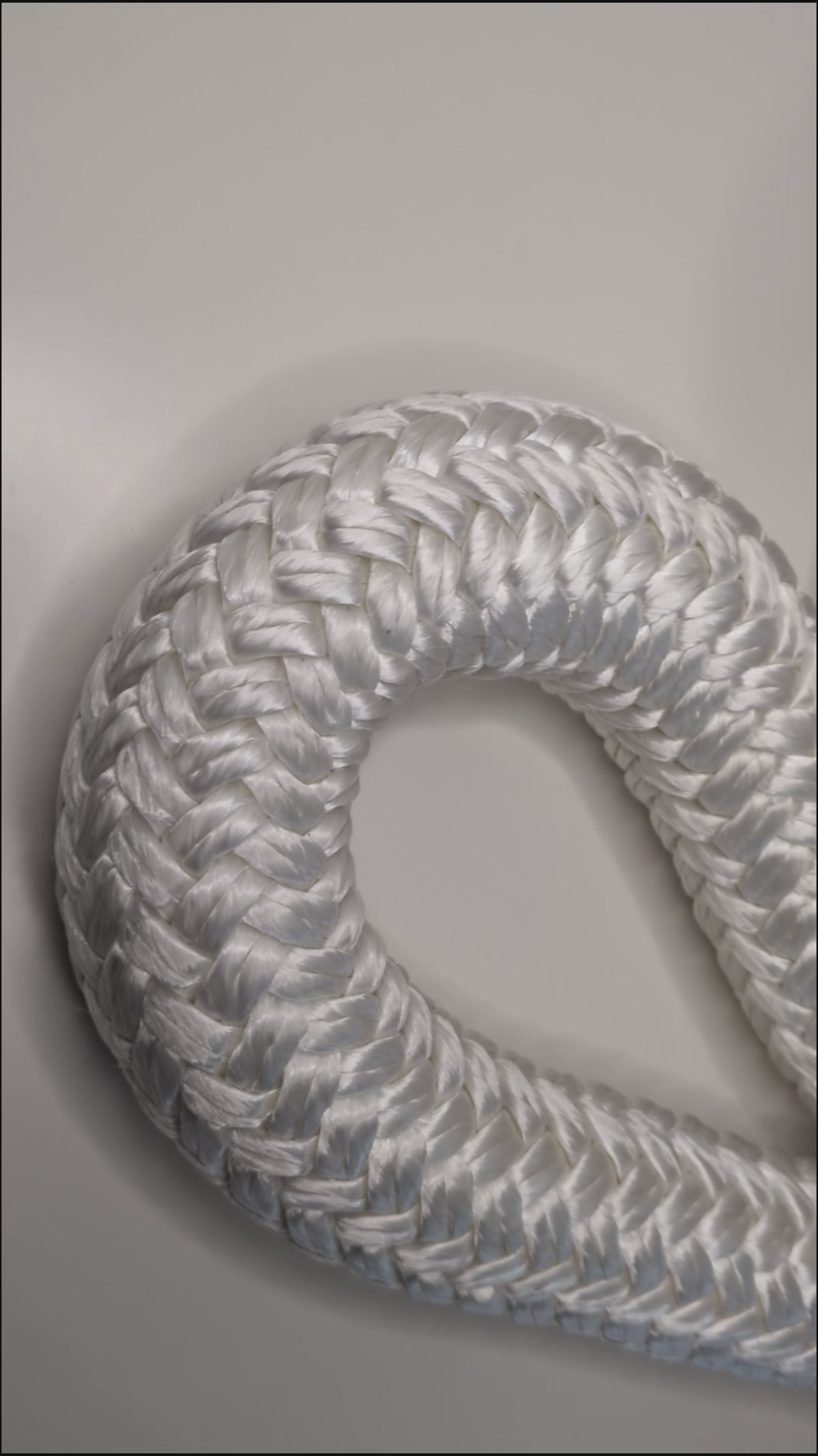 Video of the Elderberry Titan White Heavy Rope Flow Rope w/ Orange Handles Made in Canada