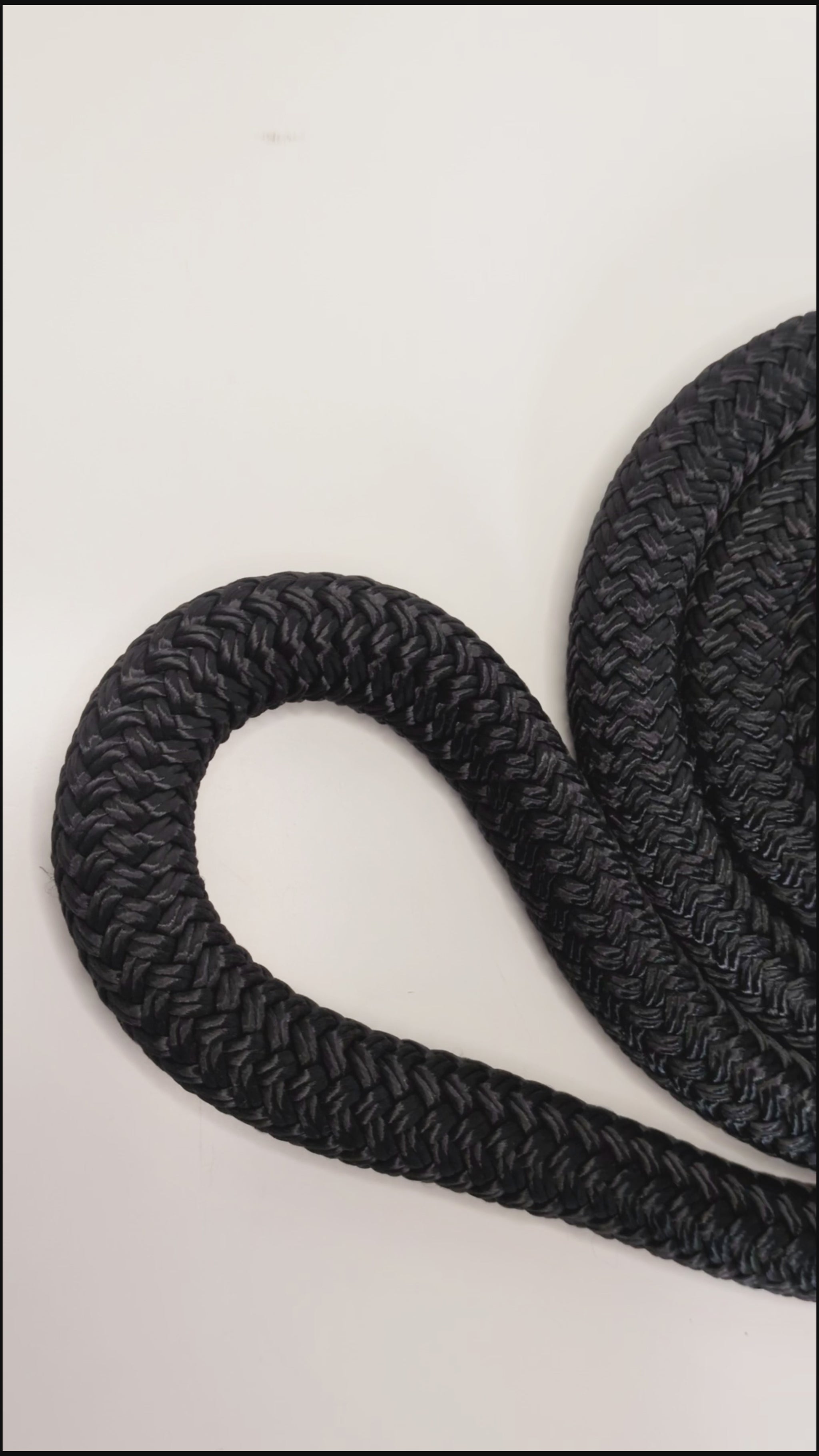 Video of the Pulse Black Heavy Rope Flow Rope with Slim Handles Made in Canada
