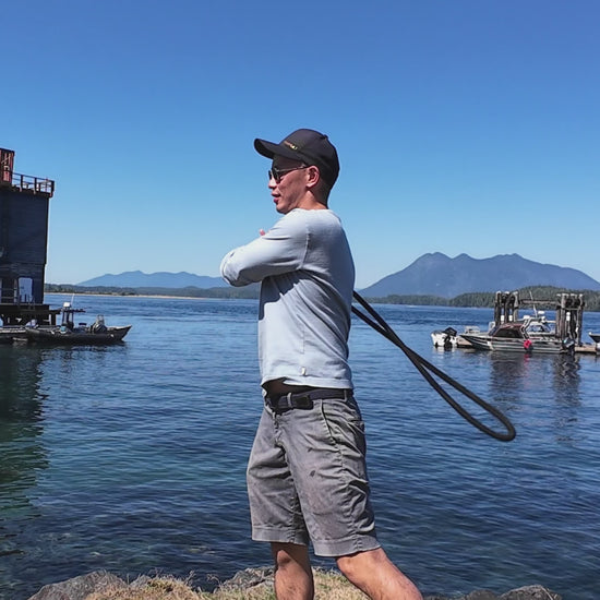 Elderberry Velvet Black Rope Flow Rope in action