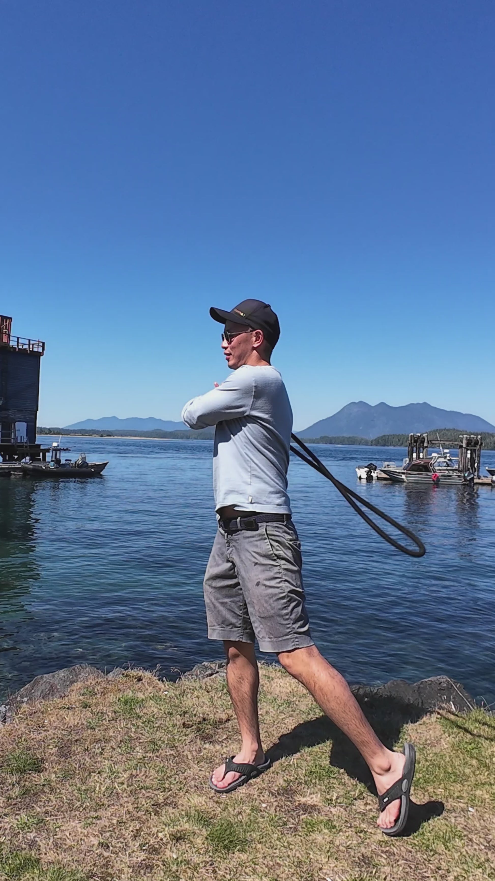 Elderberry Velvet Black Rope Flow Rope in action