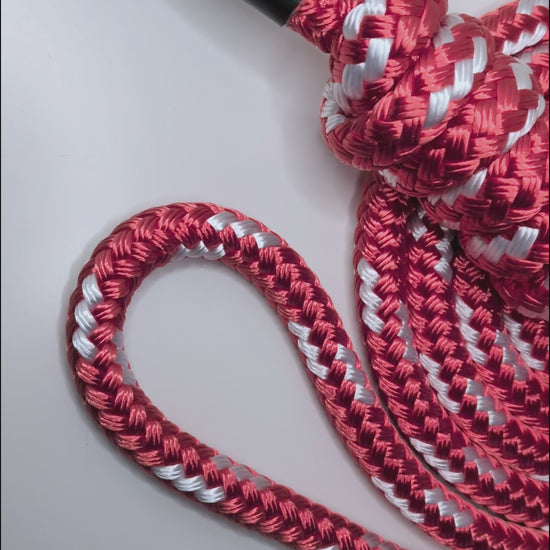 Video of the Mistletoe Berry Red Rope Flow Rope Made in Canada