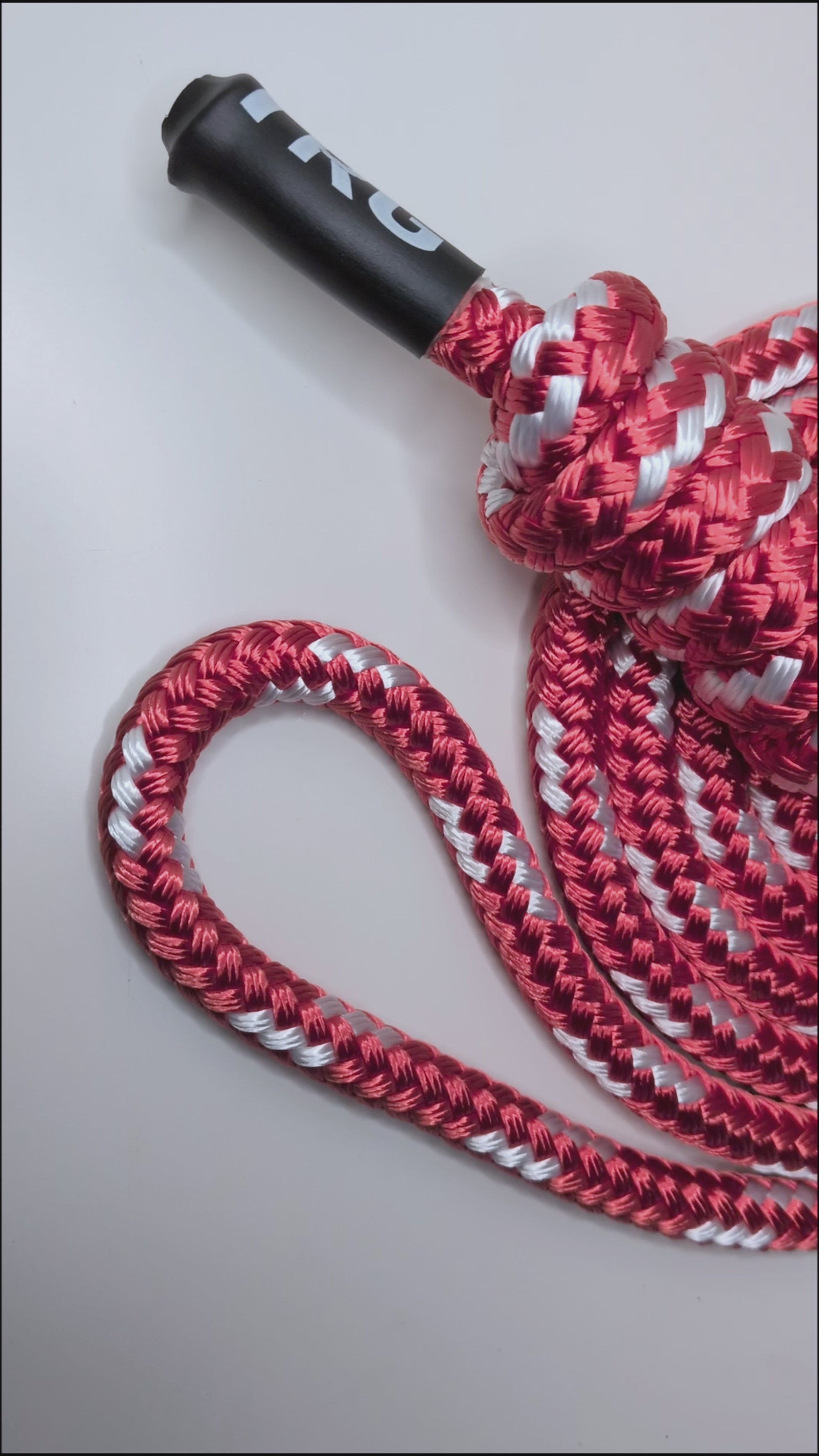 Video of the Mistletoe Berry Red Rope Flow Rope Made in Canada